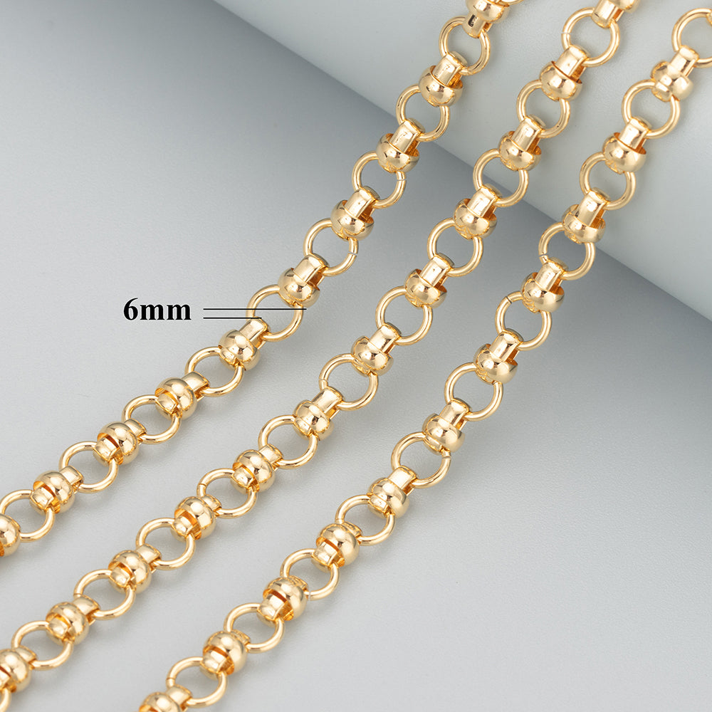 GUFEATHER C54,diy chain,jewelry accessories,pass REACH,nickel free,18k gold plated,,copper,diy necklace,jewelry making,1m/lot