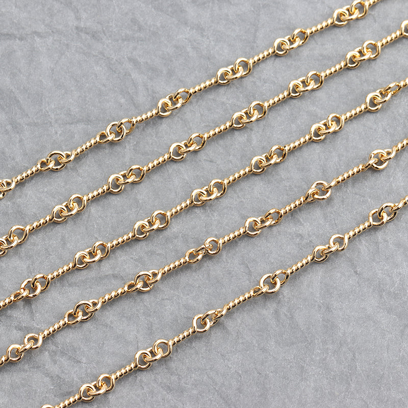 GUFEATHER C73,diy chain necklace,pass REACH,nickel free,18k gold plated,jewelry accessories,copper,charms,jewelry making,1m/lot