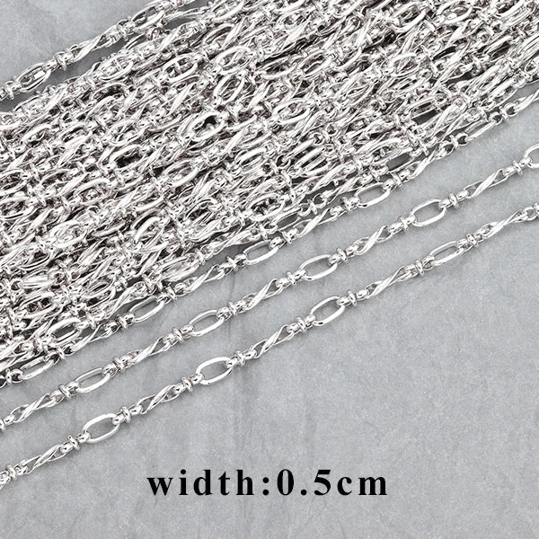 GUFEATHER C61,jewelry accessories,copper chain,rhodium plated,pass REACH,nickel free,diy chain necklace,jewelry making,1m/lot