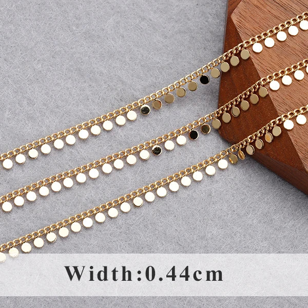 GUFEATHER C55, accessoires de bijoux, plaqué or 18 carats, cuivre, pass REACH, sans nickel, découvertes de bijoux, collier de bracelet à bricoler soi-même, 1 m/lot 