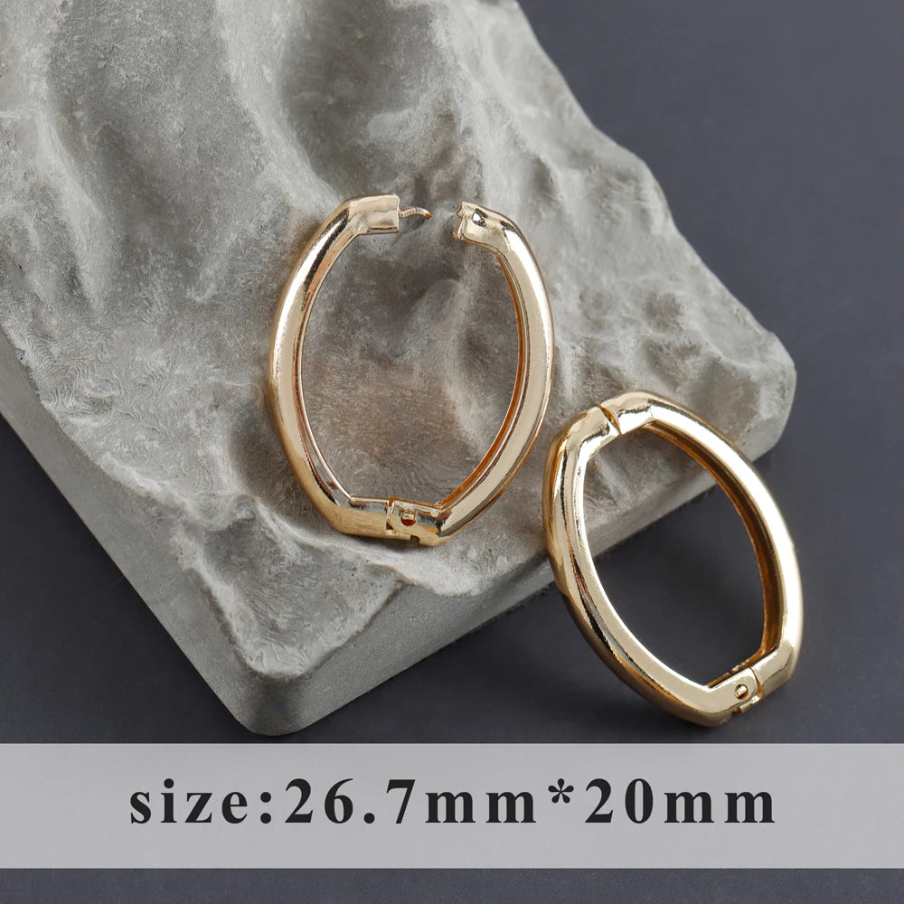 GUFEATHER M1064,jewelry accessories,keychain,clasp hooks,18k gold plated,material alloy,hand made,jewelry making,10pcs/lot