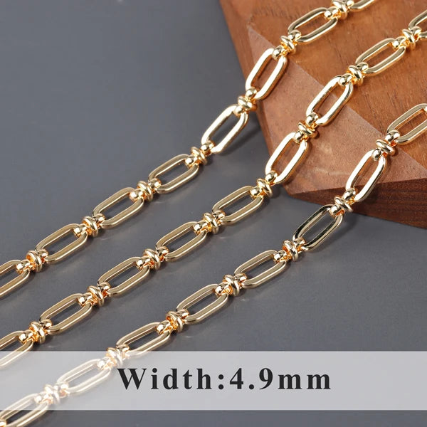 GUFEATHER C191,diy chain,pass REACH,nickel free,18k gold plated,copper metal,charms,diy bracelet necklace,jewelry making,1m/lot