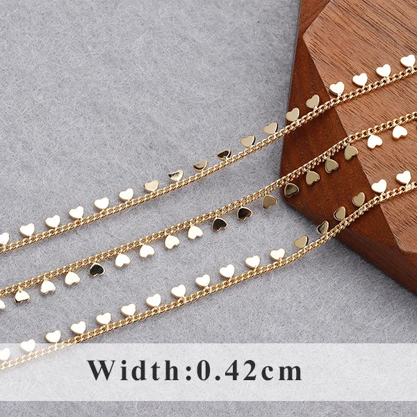 GUFEATHER C55, accessoires de bijoux, plaqué or 18 carats, cuivre, pass REACH, sans nickel, découvertes de bijoux, collier de bracelet à bricoler soi-même, 1 m/lot 