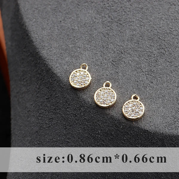 GUFEATHER M907,jewelry accessories,pass REACH,nickel free,18k gold plated,zircon,copper,earring pendant,jewelry making,20pcs/lot