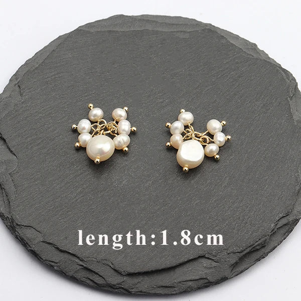 GUFEATHER M670, accessoires de bijoux, pass REACH, sans nickel, plaqué or 18 carats, perle naturelle, boucles d'oreilles à faire soi-même, fabrication de bijoux, 6 pièces/lot 