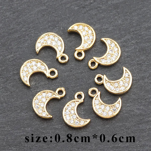 GUFEATHER M536,jewelry accessories,18k gold plated,zircons,pass REACH,nickel free,jewelry making,diy earring pendants,20pcs/lot