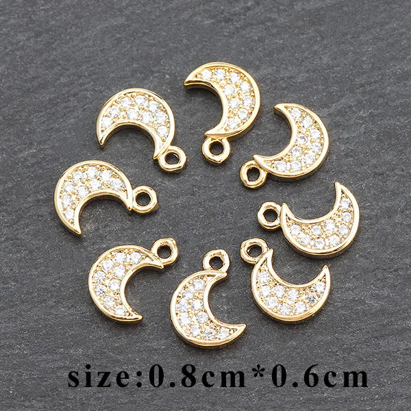 GUFEATHER M536, accessoires de bijoux, plaqué or 18 carats, zircons, pass REACH, sans nickel, fabrication de bijoux, pendentifs de boucles d'oreilles DIY, 20 pièces/lot 