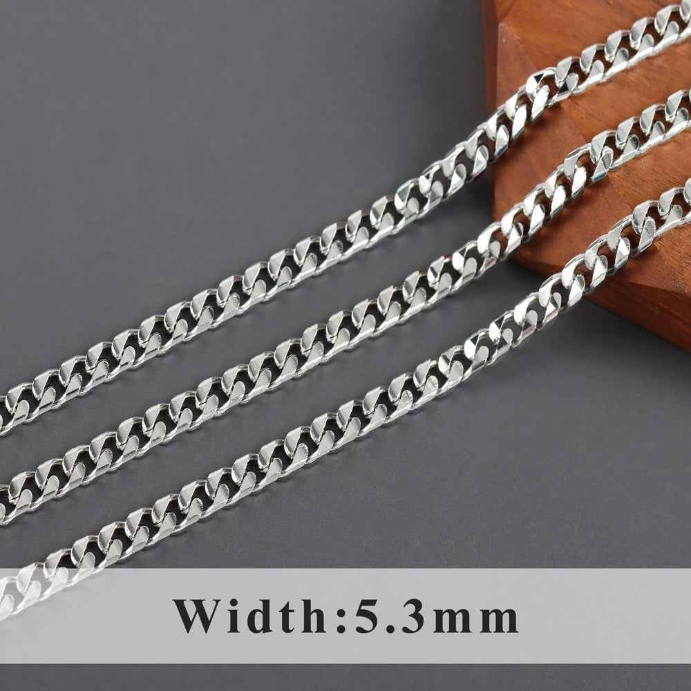 GUFEATHER C219, chaîne de bricolage, pass REACH, sans nickel, plaqué rhodium or 18 carats, cuivre, breloque, collier de bracelet à bricoler soi-même, fabrication de bijoux, 1 m/lot 