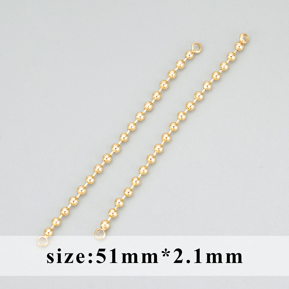 GUFEATHER M294, fabrication de bijoux, trouvailles de bijoux, bijoux de bricolage, or 18 carats, 0,3 microns, or plaqué cuivre, qualité stable, chaîne coréenne 