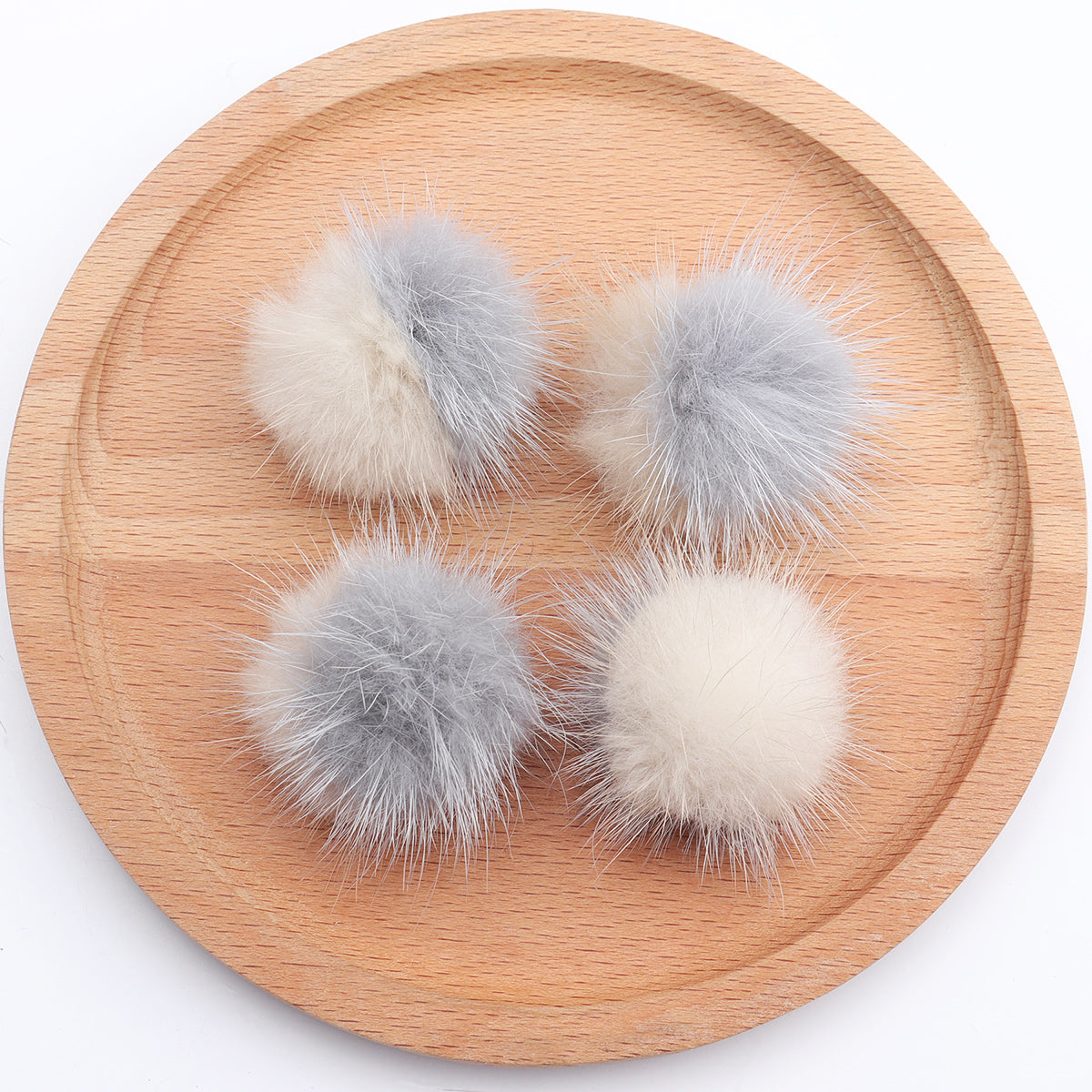 GUFEATHER M493,jewelry accessories,hand made,real fur mink,fluffy ball,diy accessories,diy earrings,jewelry making,6pcs/lot