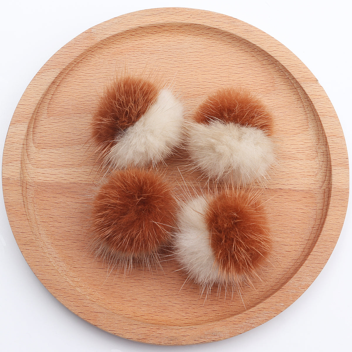 GUFEATHER M493,jewelry accessories,hand made,real fur mink,fluffy ball,diy accessories,diy earrings,jewelry making,6pcs/lot