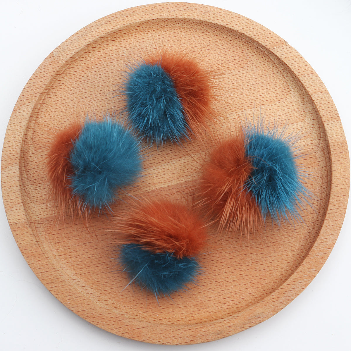 GUFEATHER M493,jewelry accessories,hand made,real fur mink,fluffy ball,diy accessories,diy earrings,jewelry making,6pcs/lot