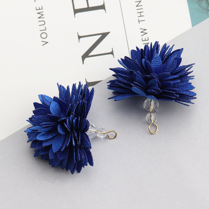 GUFEATHER M646,jewelry accessories,diy flower pendant,ball shape,hand made,flower ball,diy earring,jewelry making,10pcs/lot