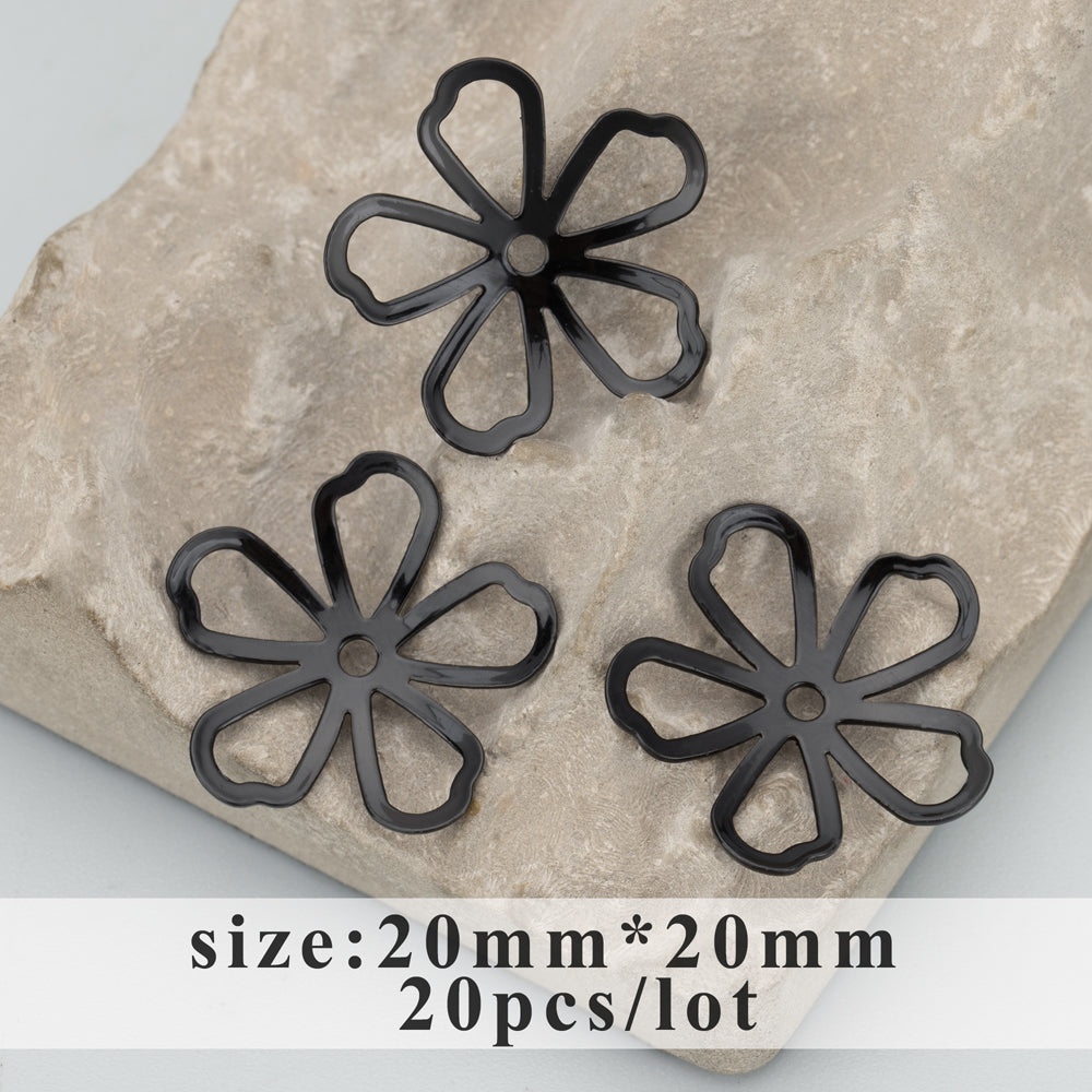 GUFEATHER M715H,jewelry accessories,diy jewelry,nickel free,black plated,copper,jewelry making,diy flower accessories,one pack