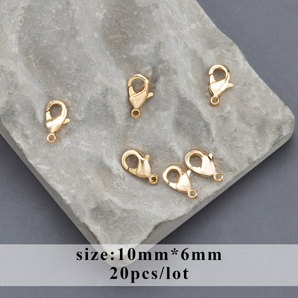 GUFEATHER M723,lobster clasp,pass REACH,nickel free,18k gold rhodium plated,charms,jewelry making,diy chain necklace,10pcs/lot