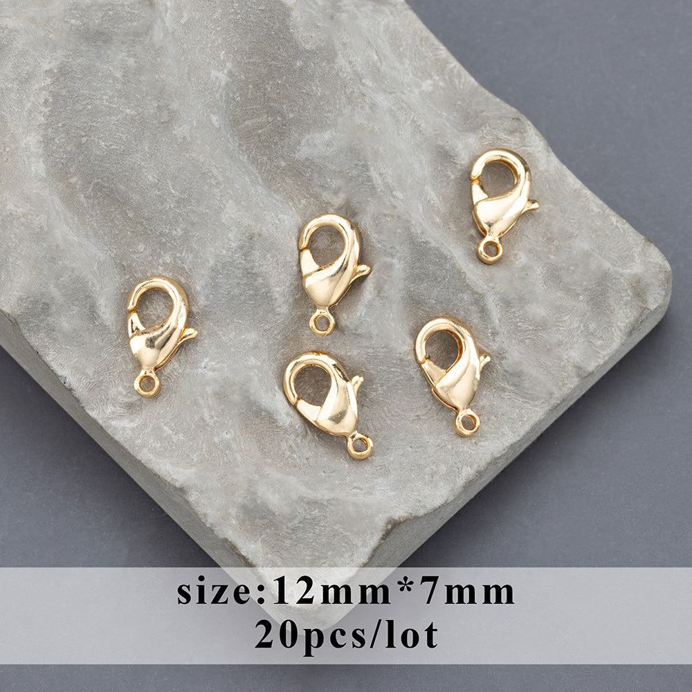 GUFEATHER M723,lobster clasp,pass REACH,nickel free,18k gold rhodium plated,charms,jewelry making,diy chain necklace,10pcs/lot