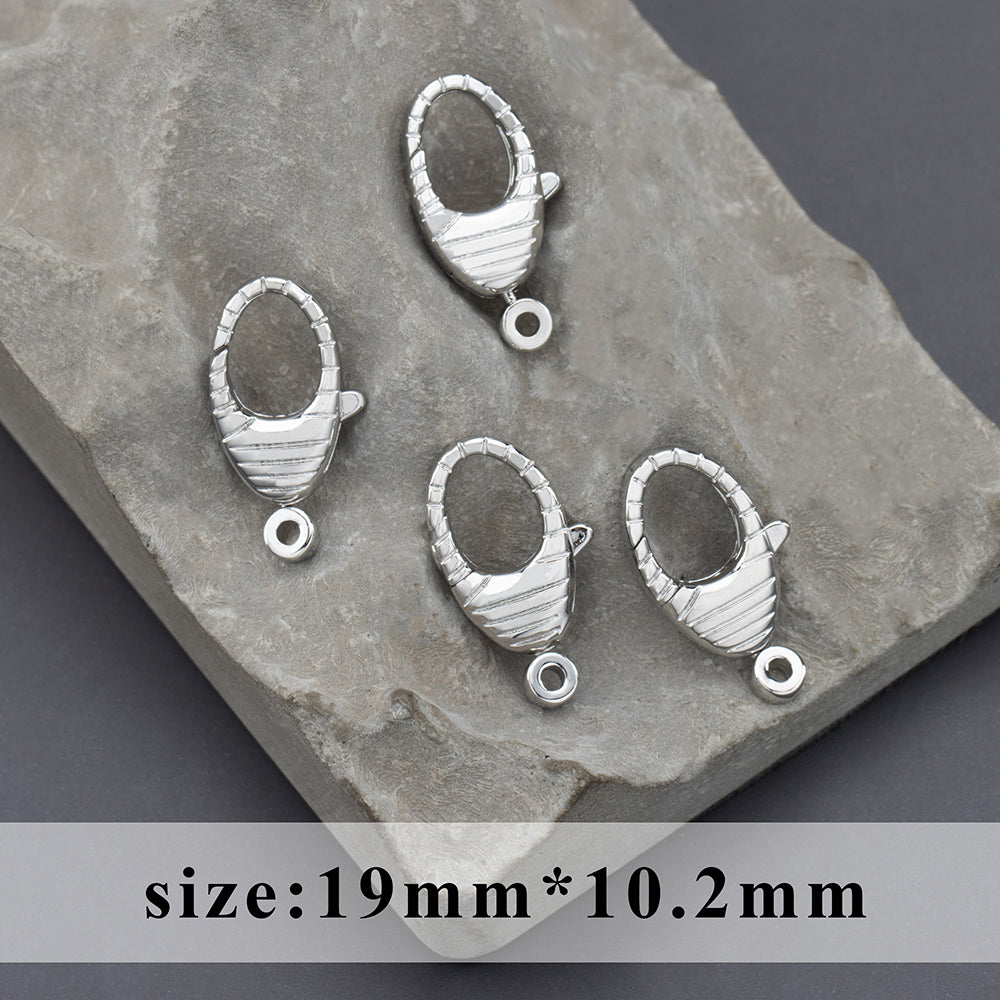 GUFEATHER MA83, accessoires de bijoux, sans nickel, plaqué or 18 carats, cuivre, crochets, fabrication de bijoux, fermoir de bracelet collier, 10 pièces/lot 