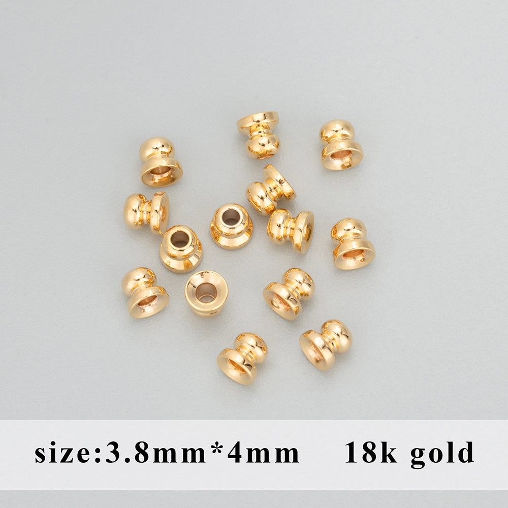 GUFEATHER MB30,jewelry accessories,18k gold 14k gold rose gold rhodium plated,copper,end cap,connector,jewelry making,100pcs/lot