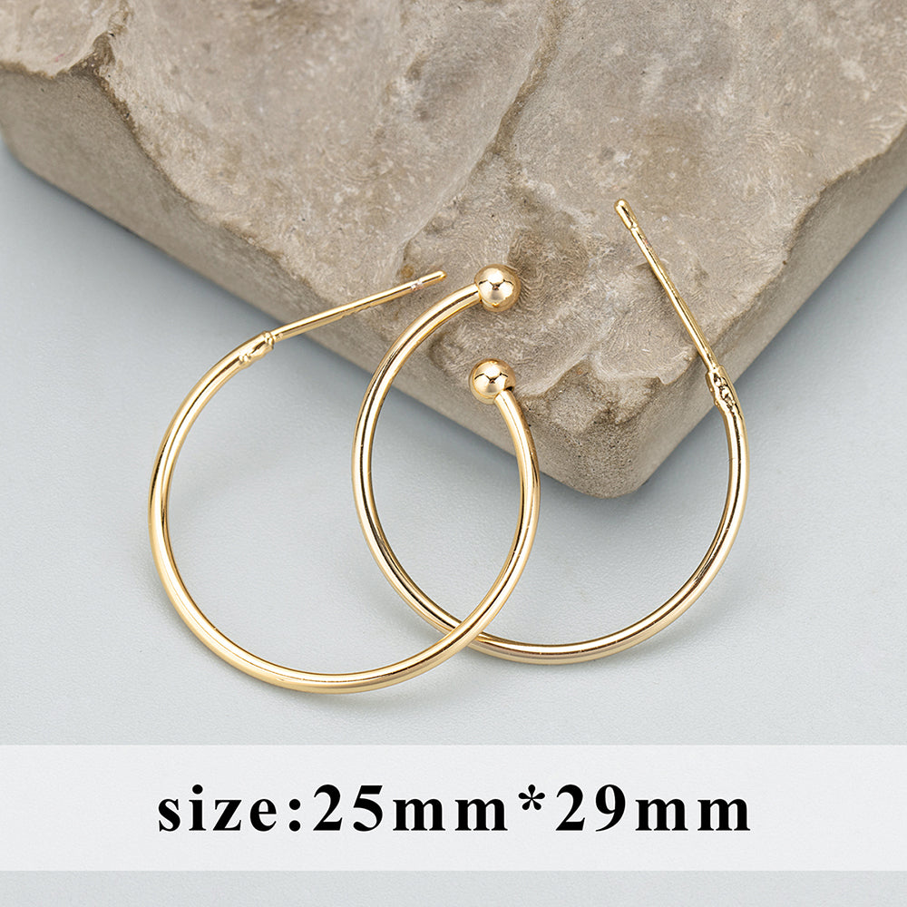GUFEATHER MC19,jewelry accessories,18k gold plated,pass REACH,nickel free,round ring,charms,jewelry making,diy earrings,6pcs/lot