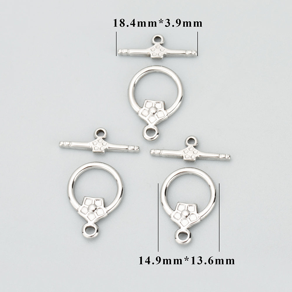 GUFEATHER MC40,jewelry accessories,316L stainless steel,nickel free,jewelry making findings,ot clasp,connector hook,2pcs/lot