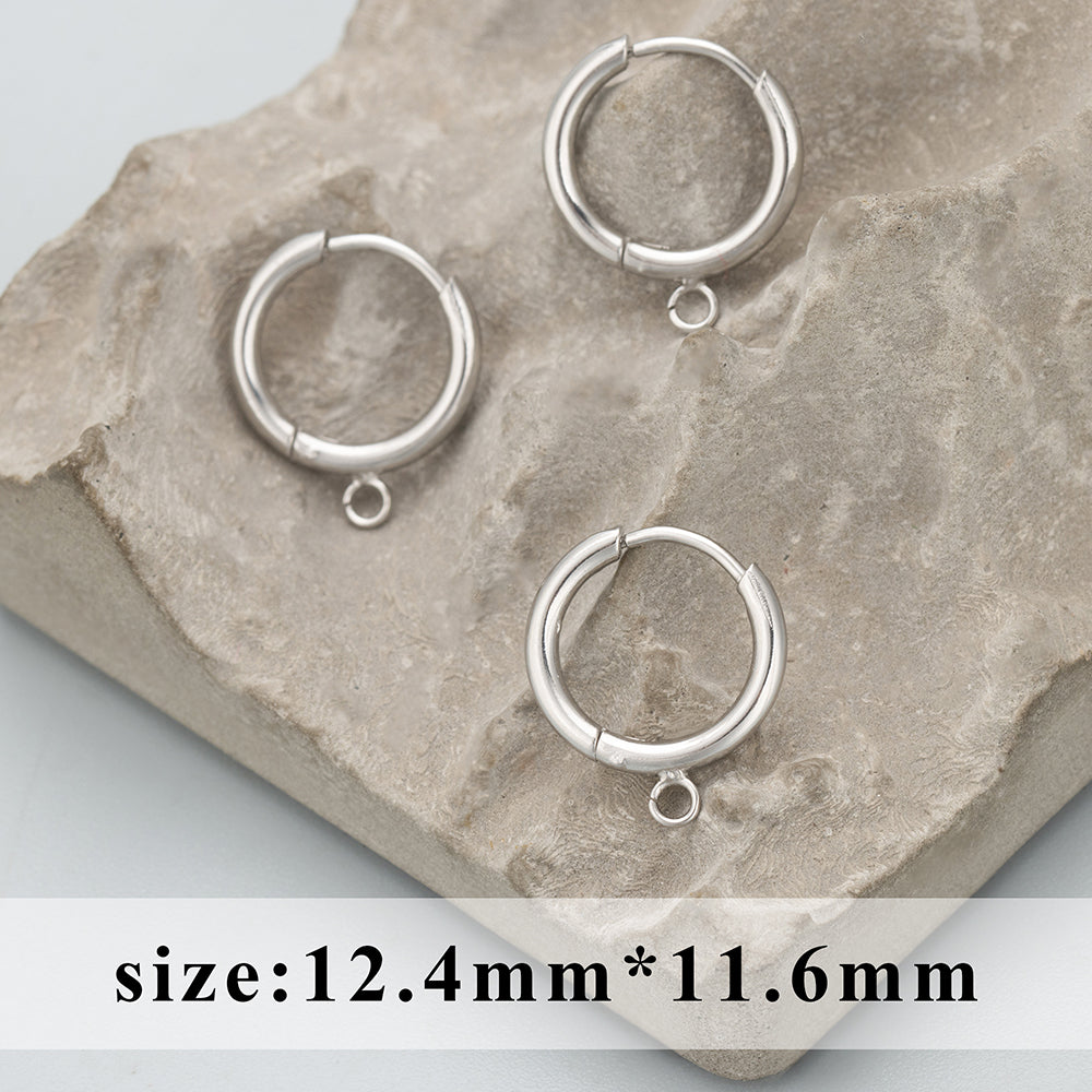 GUFEATHER MC42, accessoires de bijoux, acier inoxydable 316L, sans nickel, fait à la main, résultats de fabrication de bijoux, crochets de fermoir, 4 pièces/lot 