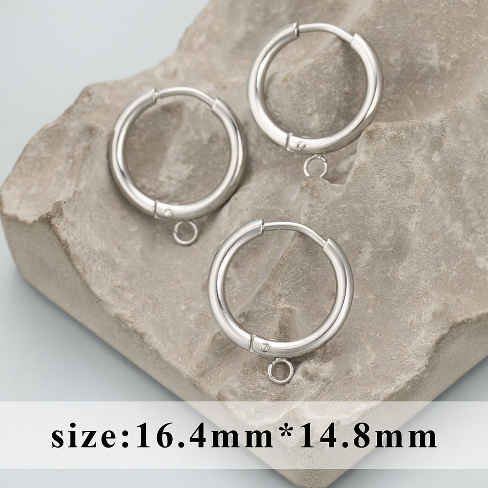 GUFEATHER MC42,jewelry accessories,316L stainless steel,nickel free,hand made,jewelry making findings,clasp hooks,4pcs/lot