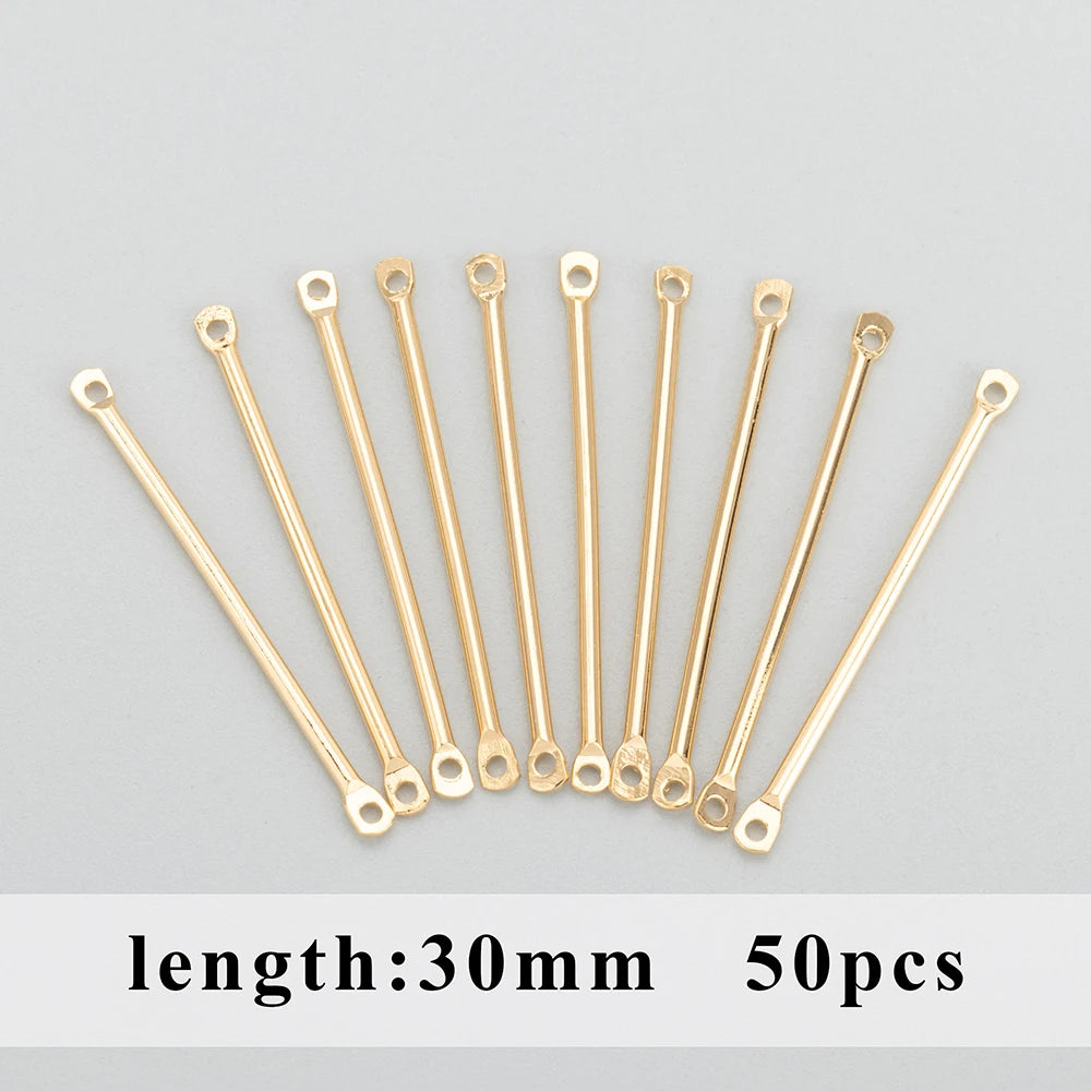 GUFEATHER M811, accessoires de bijoux, pass REACH, sans nickel, plaqué or 18 carats, accessoires de bricolage, breloque, aiguille, fabrication de bijoux, 50 pièces/lot 