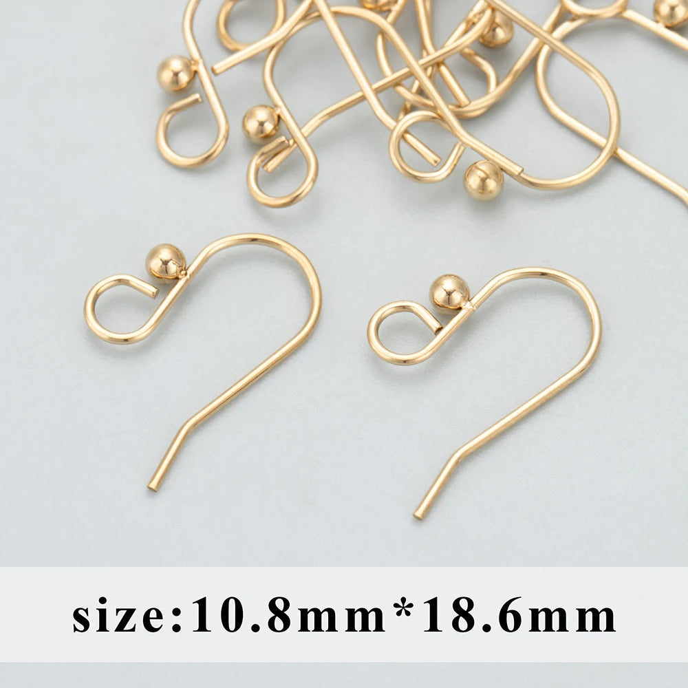 GUFEATHER MC43, accessoires de bijoux, acier inoxydable 316L, sans nickel, crochet de connecteur, fabrication de bijoux, boucles d'oreilles DIY, 10 pièces/lot 