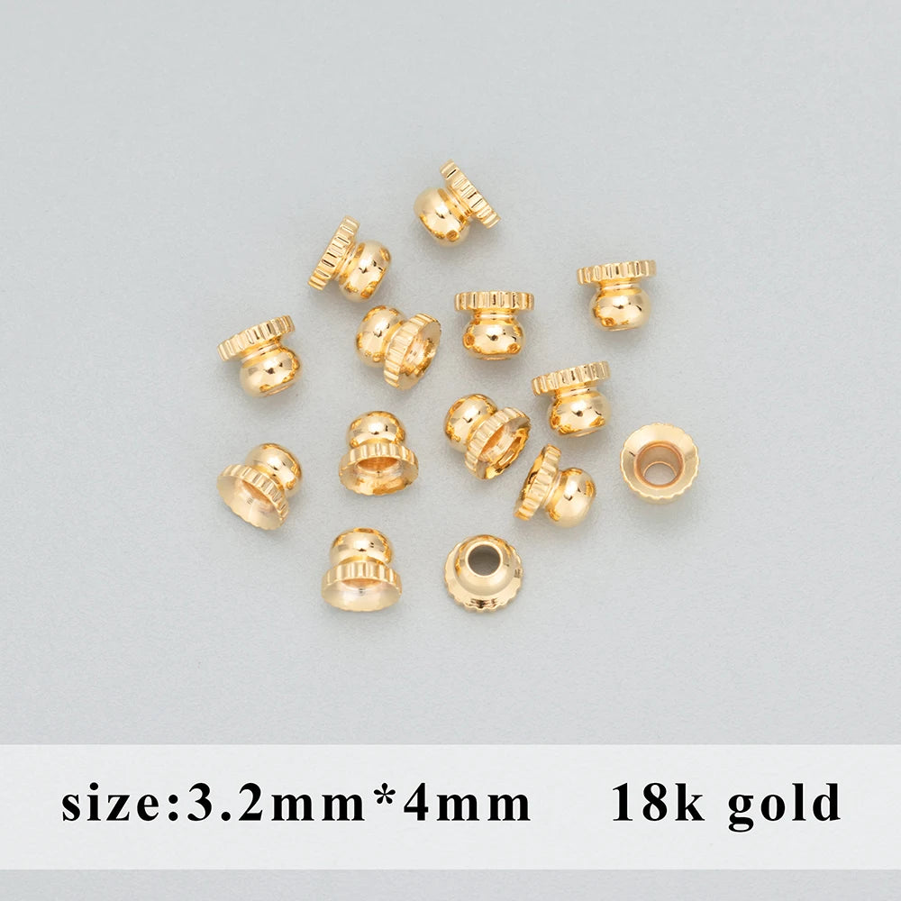 GUFEATHER MB30,jewelry accessories,18k gold 14k gold rose gold rhodium plated,copper,end cap,connector,jewelry making,100pcs/lot