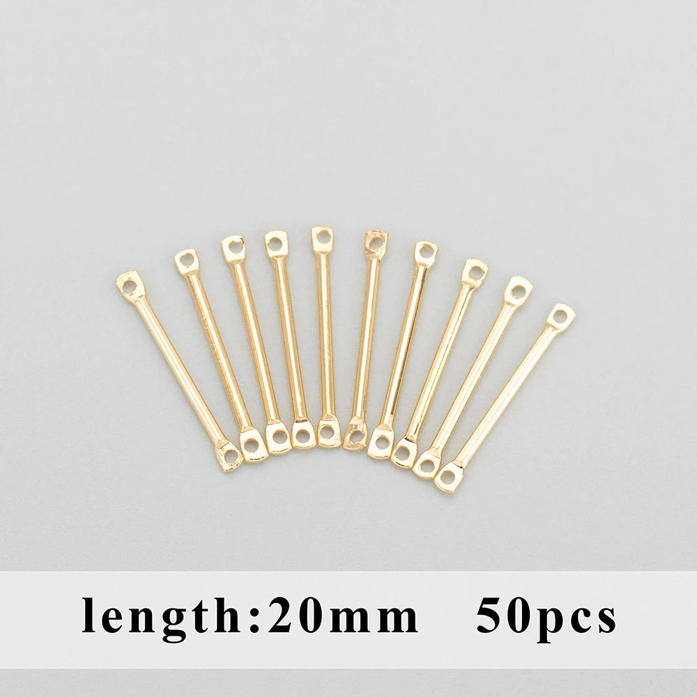 GUFEATHER M811, accessoires de bijoux, pass REACH, sans nickel, plaqué or 18 carats, accessoires de bricolage, breloque, aiguille, fabrication de bijoux, 50 pièces/lot 