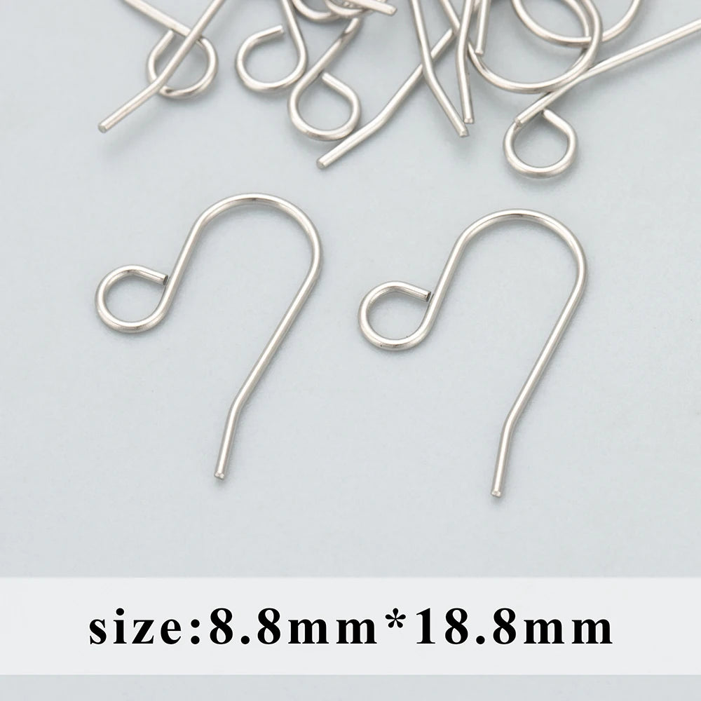GUFEATHER MC43,jewelry accessories,316L stainless steel,nickel free,connector hook,jewelry making,diy earrings,10pcs/lot