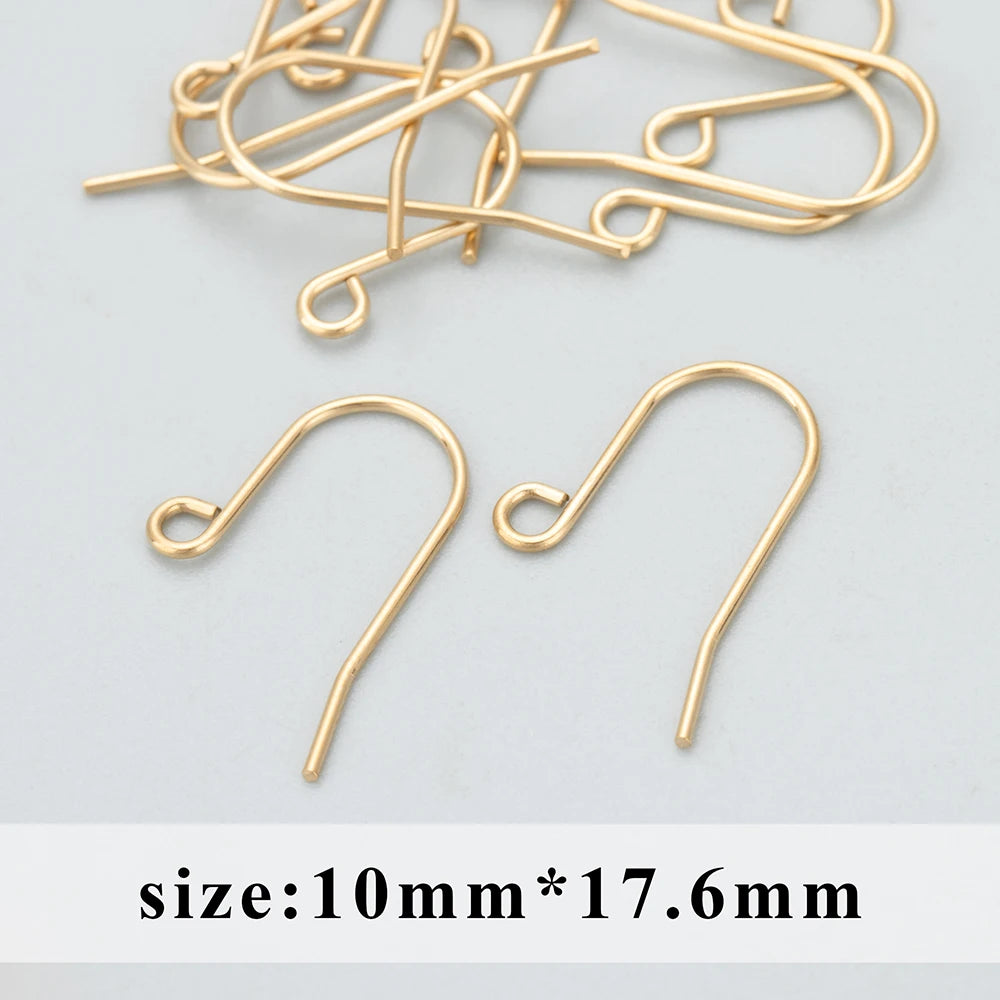 GUFEATHER MC43, accessoires de bijoux, acier inoxydable 316L, sans nickel, crochet de connecteur, fabrication de bijoux, boucles d'oreilles DIY, 10 pièces/lot 