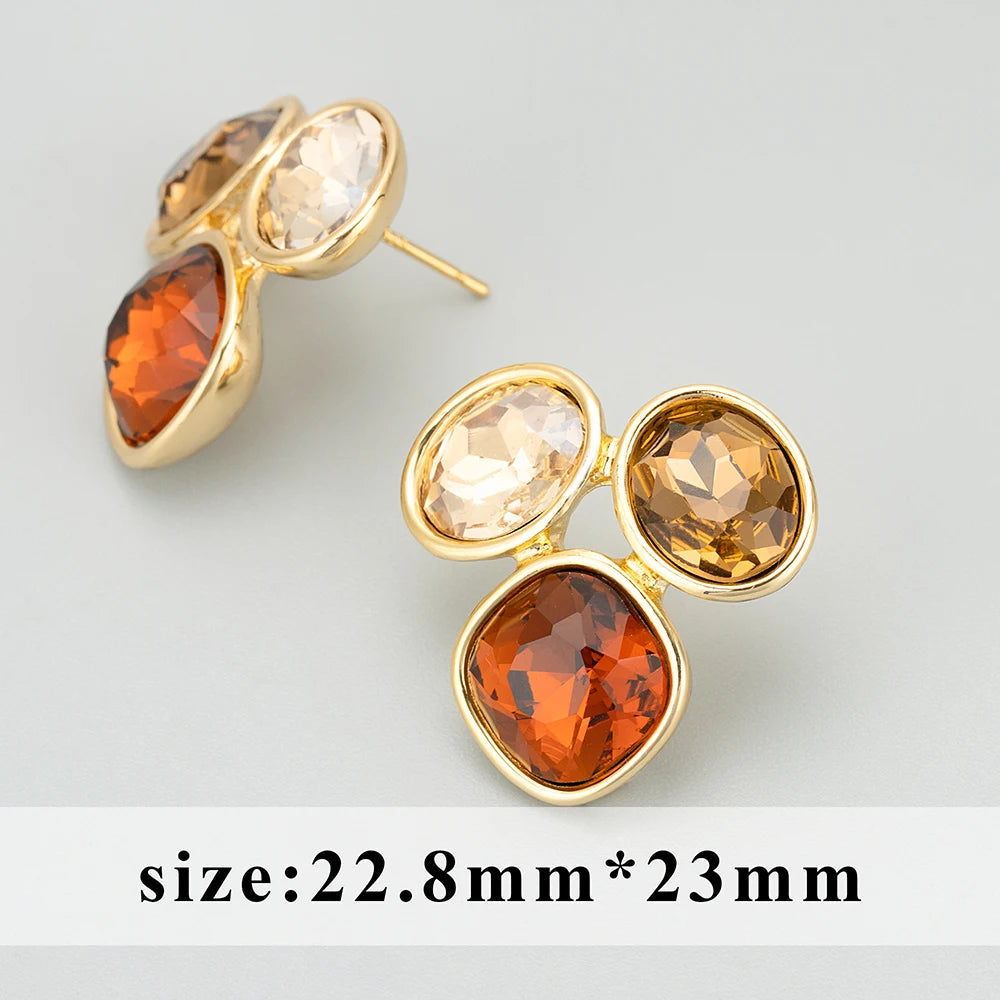 GUFEATHER ME31,vintage,earrings for women,18k gold plated,resin,new style,hoop ear buckle,drop earrings,fashion jewelry,4pcs/lot