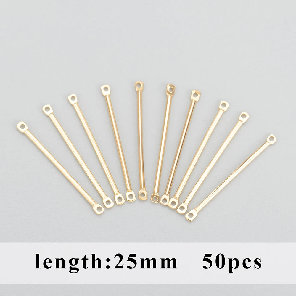 GUFEATHER M811, accessoires de bijoux, pass REACH, sans nickel, plaqué or 18 carats, accessoires de bricolage, breloque, aiguille, fabrication de bijoux, 50 pièces/lot 