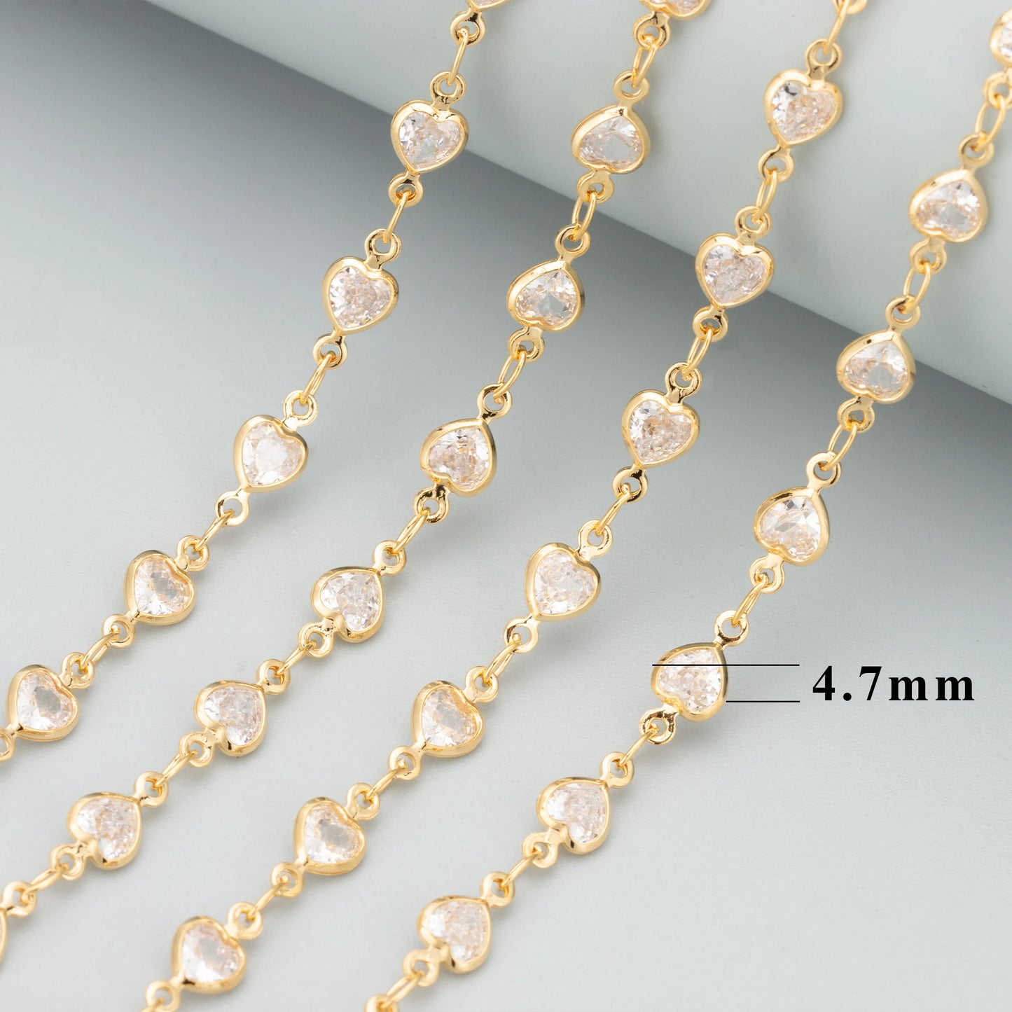 GUFEATHER C314,diy chain,pass REACH,nickel free,18k gold plated,copper ,zircon,jewelry making,diy bracelet necklace,50cm/lot