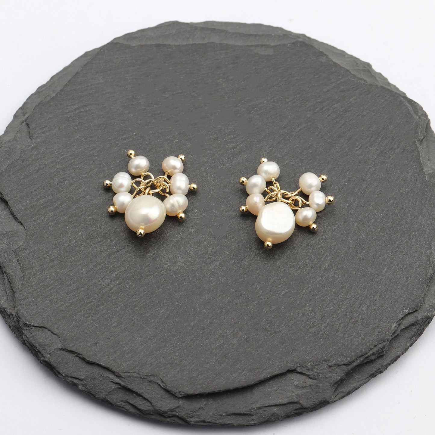 GUFEATHER M670, accessoires de bijoux, pass REACH, sans nickel, plaqué or 18 carats, perle naturelle, boucles d'oreilles à faire soi-même, fabrication de bijoux, 6 pièces/lot 