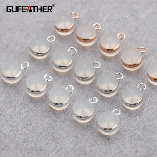 GUFEATHER M855,jewelry accessories,high quality ear plugs,real gold,jewelry findings,diy earrings,jewelry making,20pcs/lot