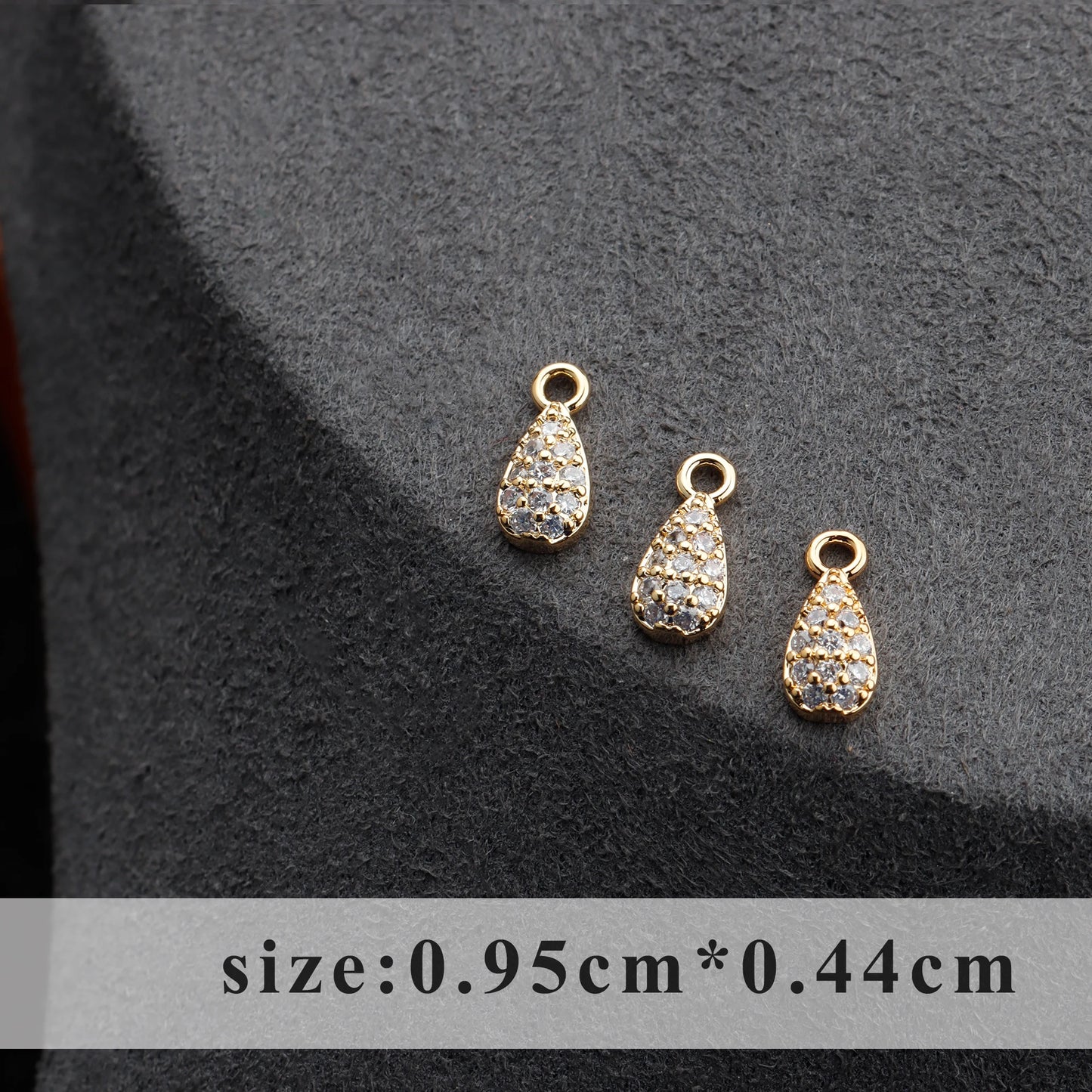 GUFEATHER M907,jewelry accessories,pass REACH,nickel free,18k gold plated,zircon,copper,earring pendant,jewelry making,20pcs/lot