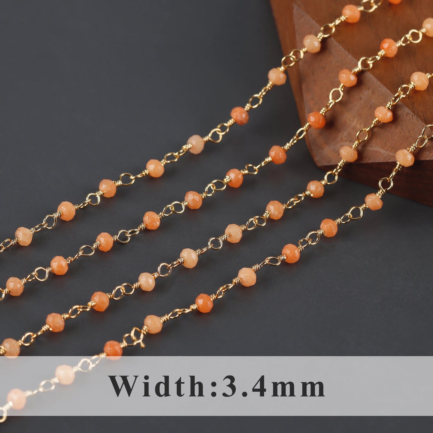 GUFEATHER C52, accessoires de bijoux, pass REACH, sans nickel, pierre naturelle, plaqué or 18 carats, cuivre, chaîne, collier bracelet à bricoler soi-même, 1 m/lot 