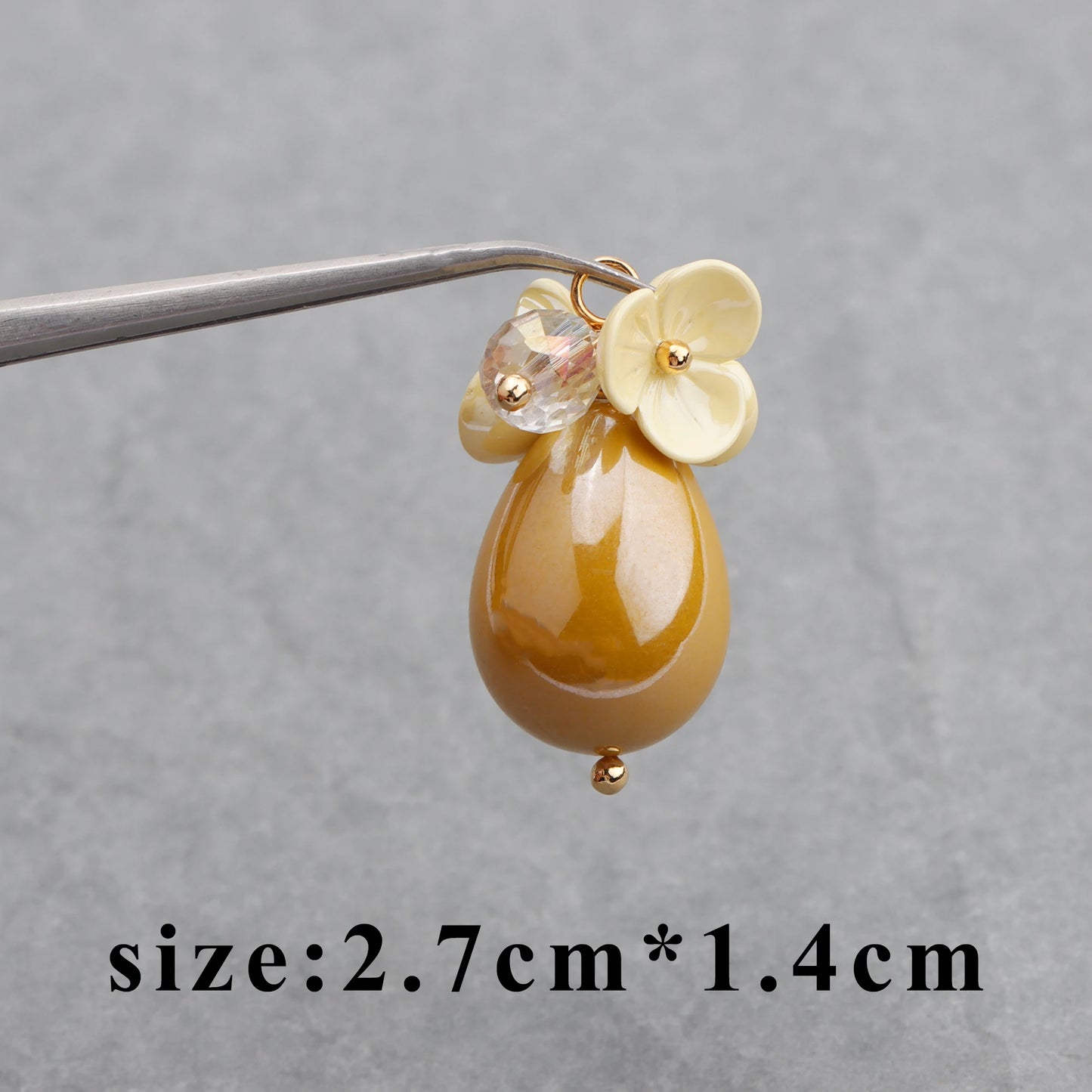 GUFEATHER M759, accessoires de bijoux, plaqué or 18k, pendentif bricolage, perle en plastique, fait à la main, boucles d'oreilles bricolage, fabrication de bijoux, 10 pièces/lot 