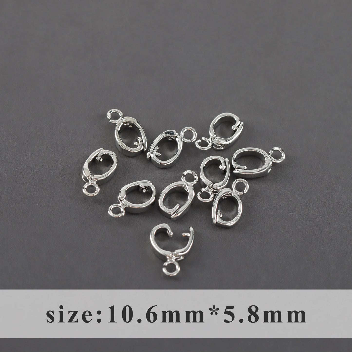 GUFEATHER M1087, accessoires de bricolage, connecteur, pass REACH, sans nickel, plaqué rhodium or 18 carats, cuivre, crochets, fabrication de bijoux, 10 pièces/lot 