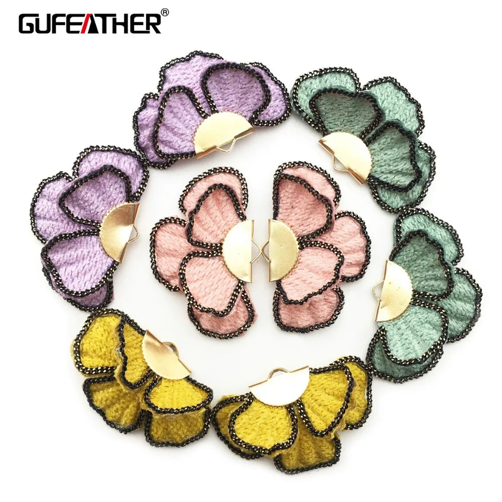 GUFEATHER L170,tassels,fabric tassel,jewelry earrings accessories,diy flowers pendant,jewelry making,hand made,diy earrings