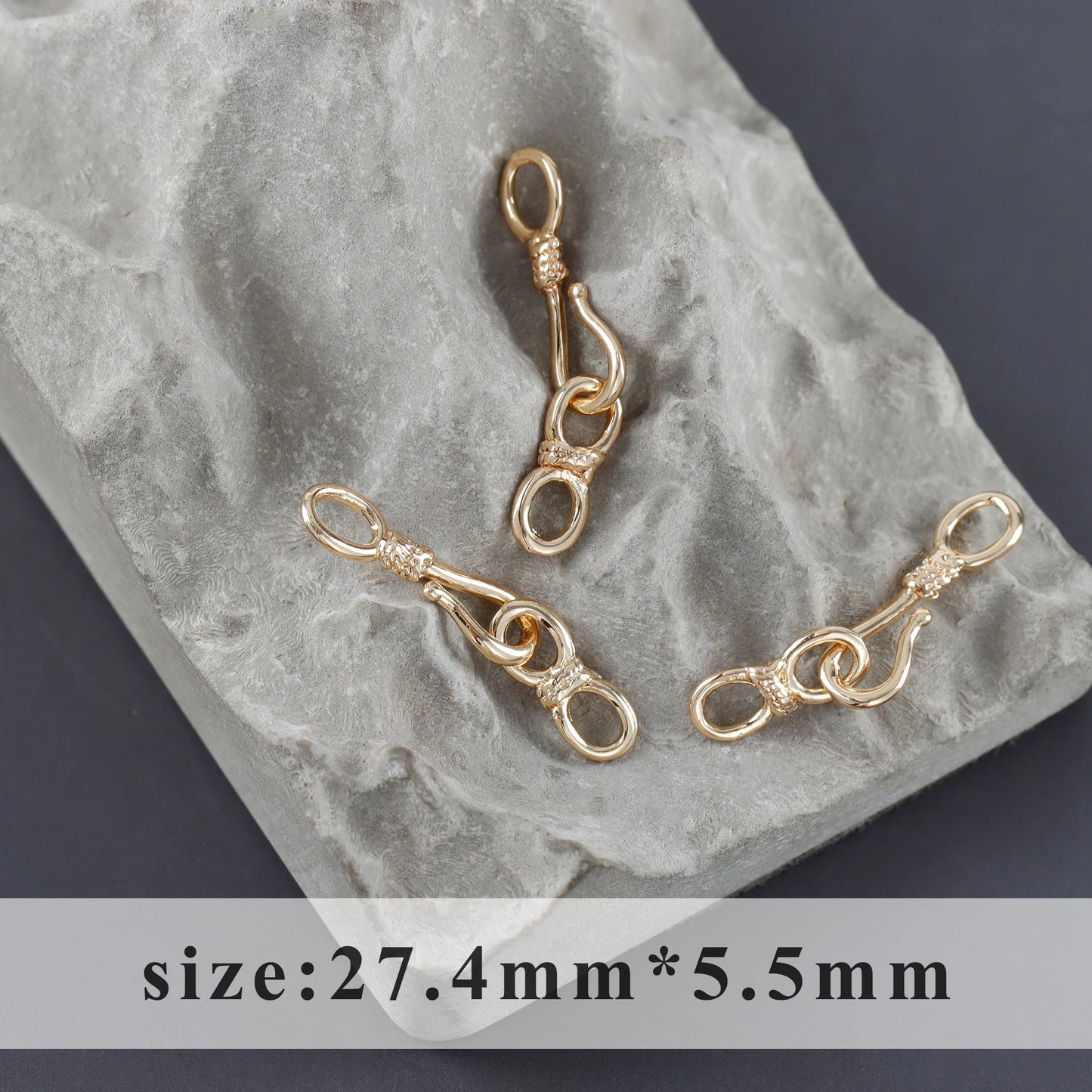 GUFEATHER M1107, accessoires de bijoux, crochets de fermoir, plaqué rhodium or 18 carats, métal cuivré, pass REACH, sans nickel, connecteur, 10 pièces/lot 