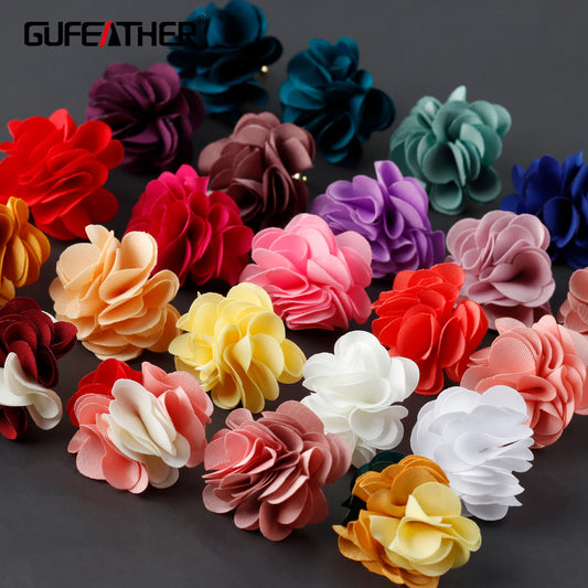 GUFEATHER L21,jewelry accessories,2.9cm,jewelry making findings,flowers pendant tassels,hand made,diy pendants,10pcs/pack