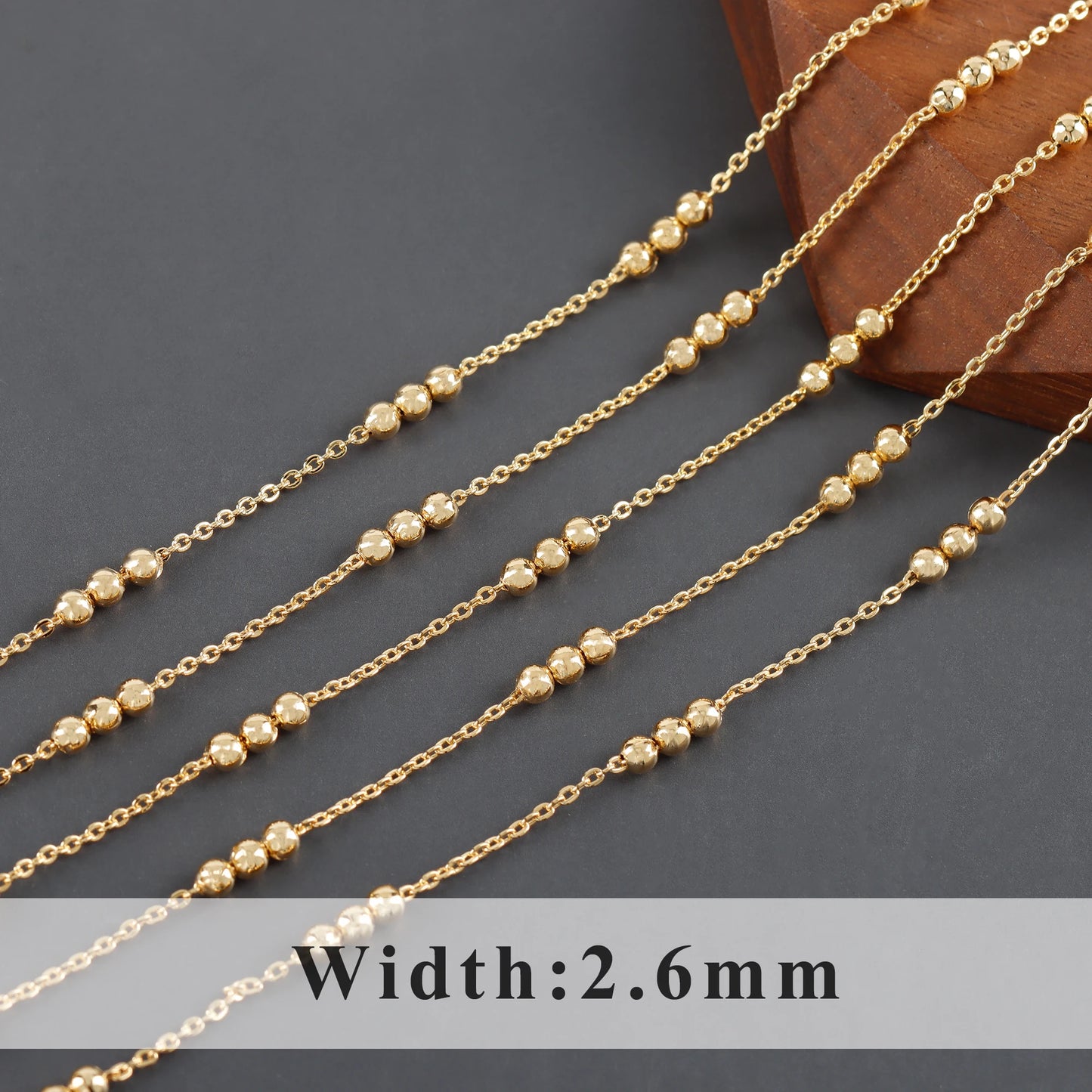 GUFEATHER C237,diy chain,pass REACH,nickel free,18k gold rhodium plated,copper,plastic pearl,diy necklace,jewelry making,1m/lot
