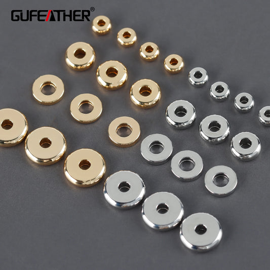 GUFEATHER M1070, accessoires de bijoux, pass REACH, sans nickel, plaqué rhodium or 18 carats, cuivre, connecteur, fabrication de bijoux à bricoler soi-même, 20 pièces/lot 