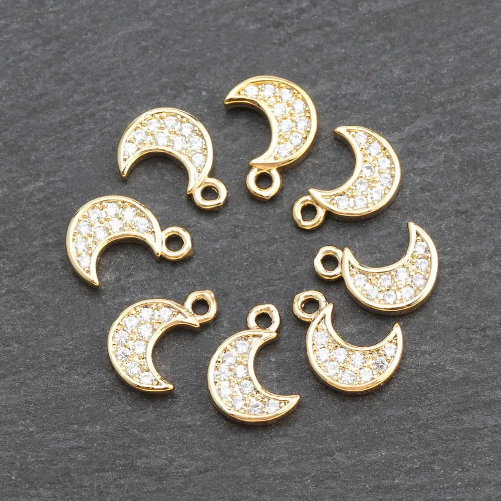 GUFEATHER M536,jewelry accessories,18k gold plated,zircons,pass REACH,nickel free,jewelry making,diy earring pendants,20pcs/lot