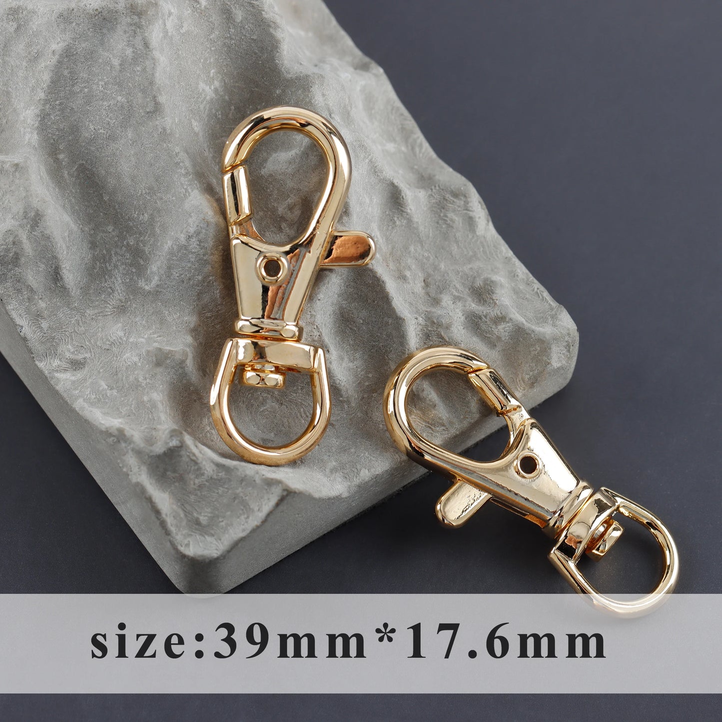 GUFEATHER M1064,jewelry accessories,keychain,clasp hooks,18k gold plated,material alloy,hand made,jewelry making,10pcs/lot