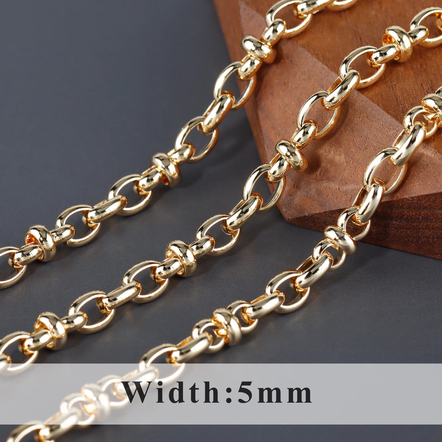 GUFEATHER C191,diy chain,pass REACH,nickel free,18k gold plated,copper metal,charms,diy bracelet necklace,jewelry making,1m/lot