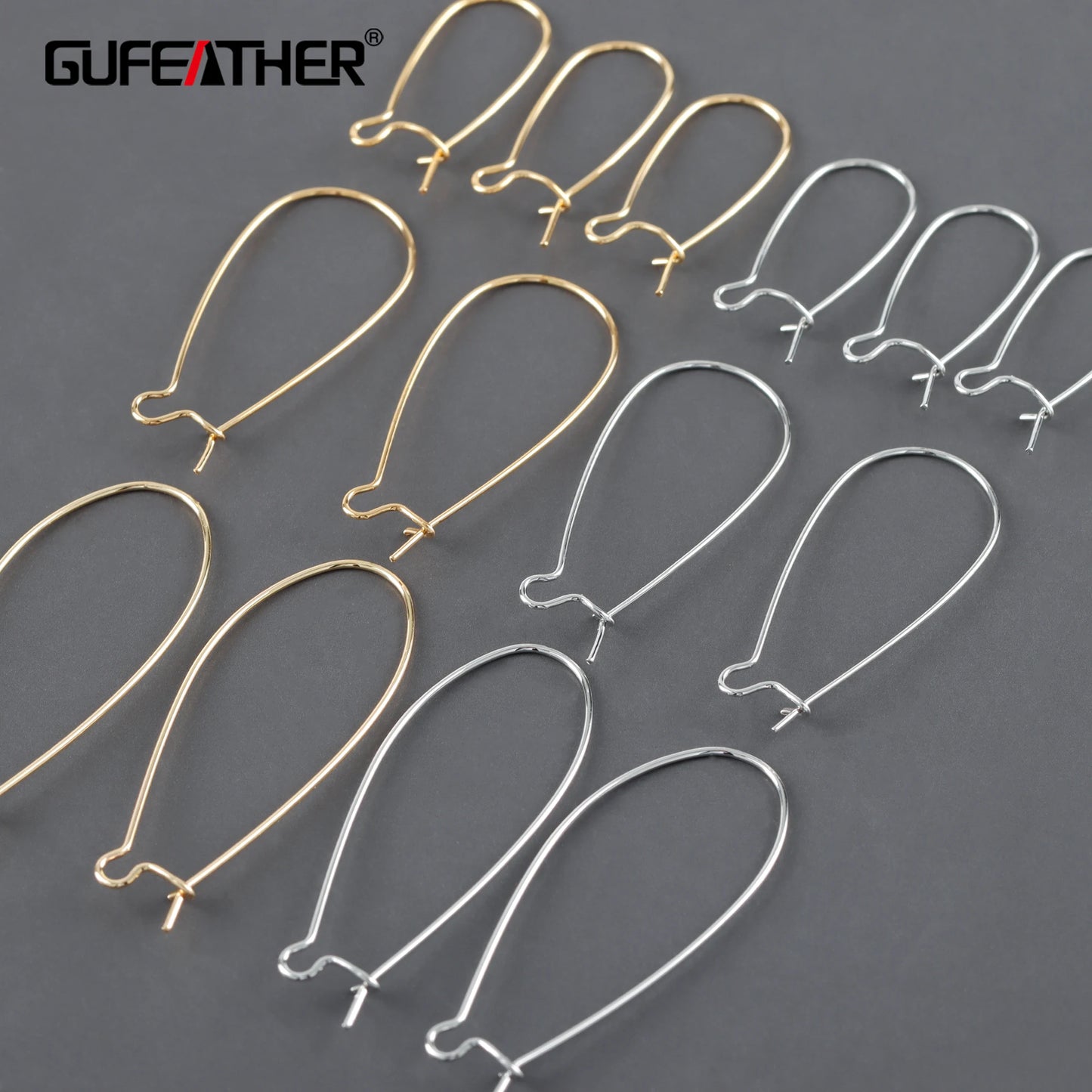 GUFEATHER M1098,jewelry accessories,pass REACH,nickel free,18k gold rhodium plated,copper metal,hooks,jewelry making,20pcs/lot